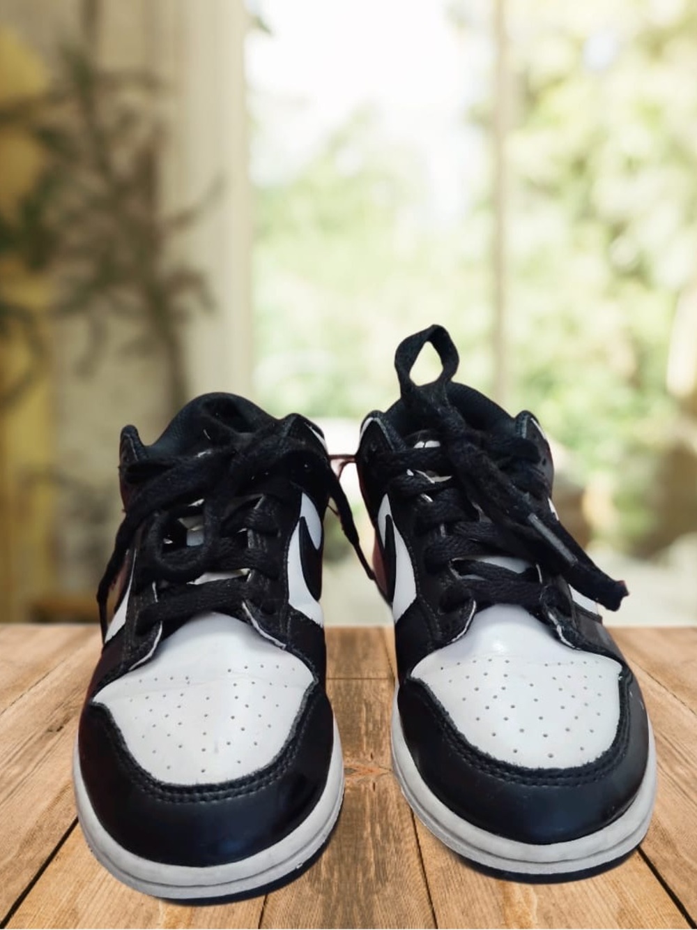 Nike Dunks Black and White Low-Top Sneakers